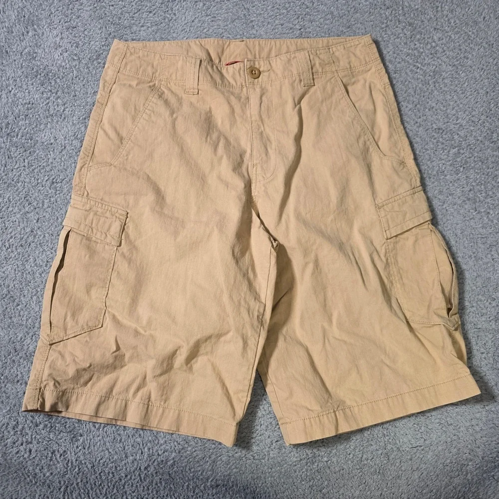 The North Face Mens 30 Cargo Shorts Tan Cotton Nylon Hiking Utility AJDQ